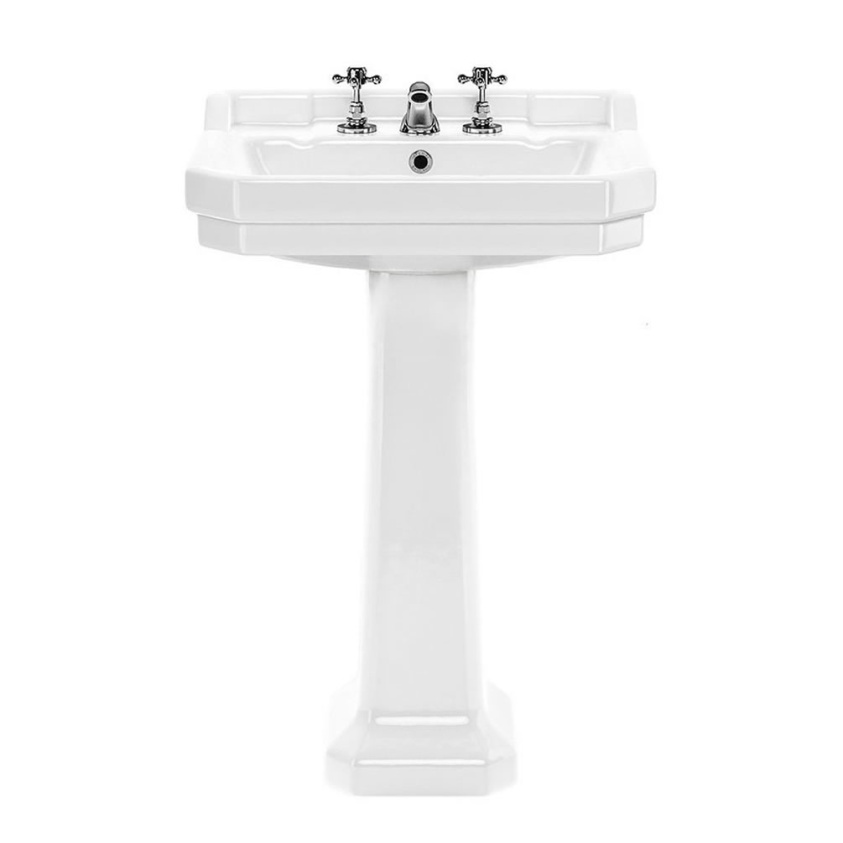 Imperial Lichfield 600mm Basin & Pedestal